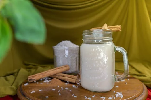 fresh horchata rice drink cinnamon